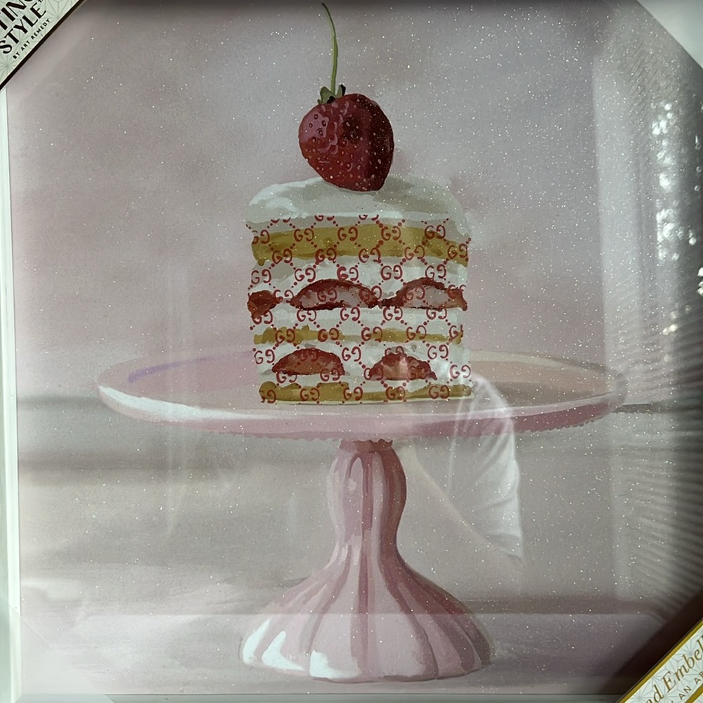 Instinct Style Strawberry Cake Wall Art Decor - Picture 4 of 12